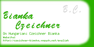 bianka czeichner business card